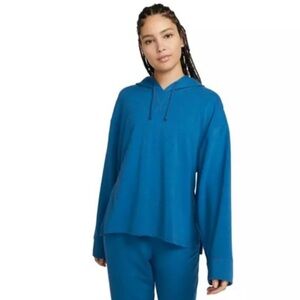 Nike Women's Blue Yoga Fleece Hoodie